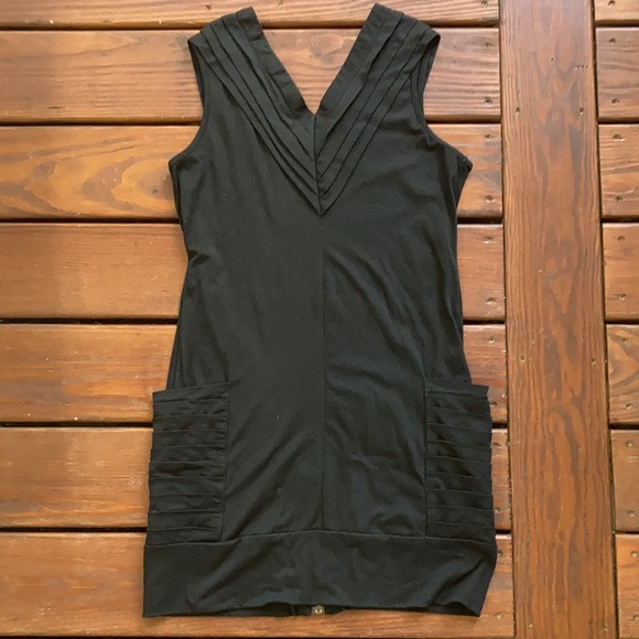 Unique black zip-up tunic - Picture 4 of 7